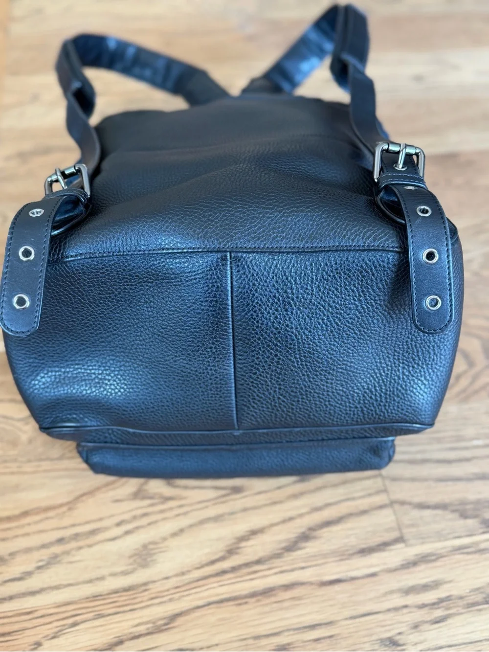 Christian Louboutin Aliosha Black Quilted Backpack with Leather Trim